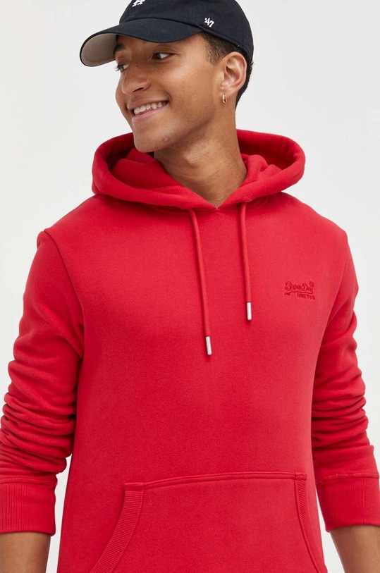 Superdry bluza z kapturem czerwony M2013110A.WA7