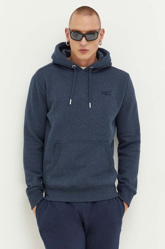 Superdry bluza z kapturem granatowy M2013110A.ZE2