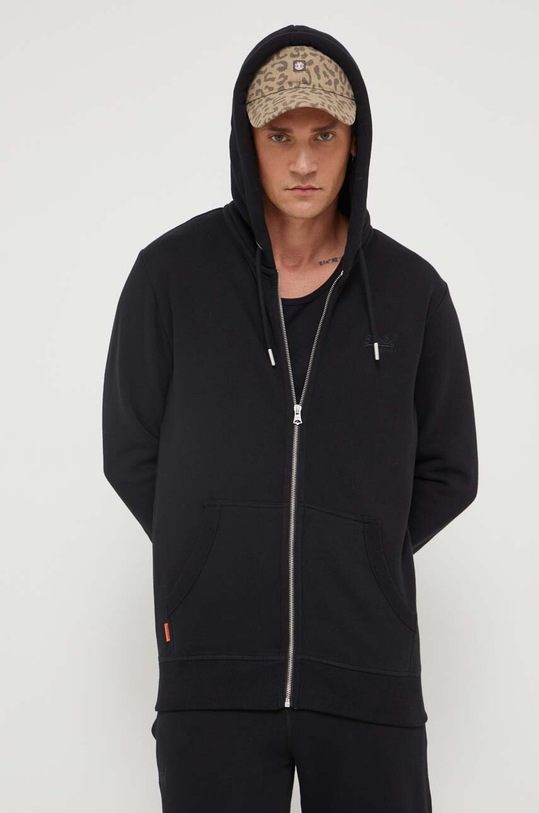 Mikina Superdry s kapucí černá M2013116A.02A