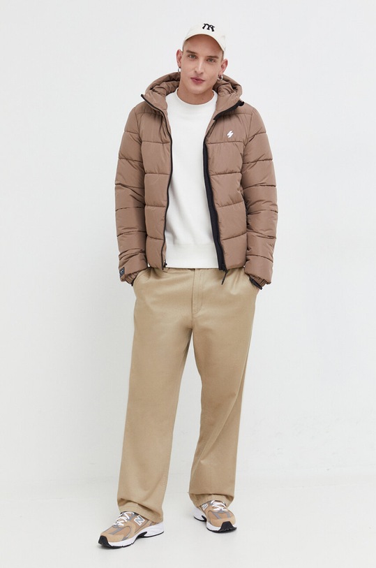 Бавовняна кофта Superdry M2013479A.K6J бежевий AW23