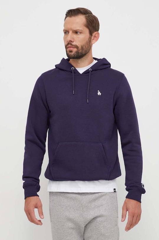 47 brand bluza MLB Los Angeles Dodgers z kapturem granatowy BB012PEMBRB595548LN