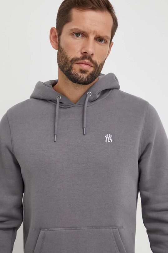 47 brand felpa MLB New York Yankees grigio BB017PEMBRB595460DY