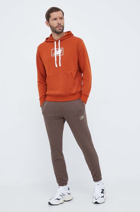 New Balance bluza MT33508ROX maro AW23