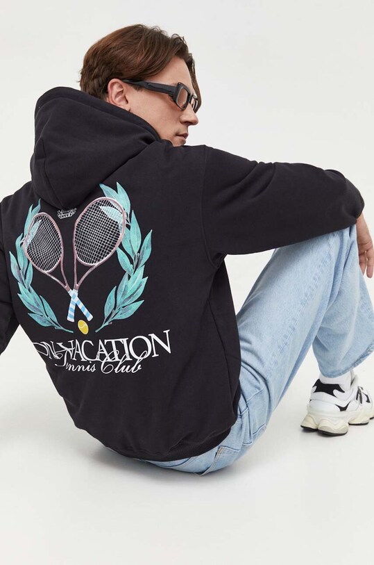 On Vacation bluza imprimeu negru OVC.H59