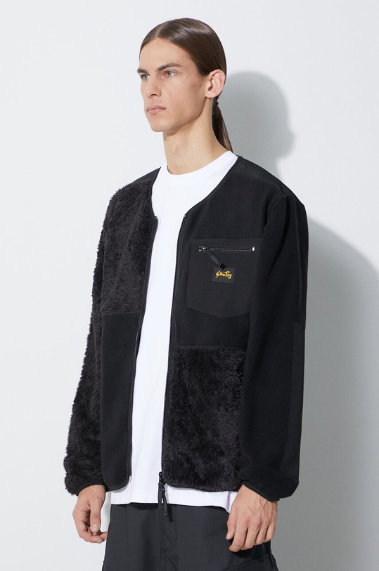 Stan Ray bluză PATCHWORK FLEECE CARDIGAIN negru AW2319856