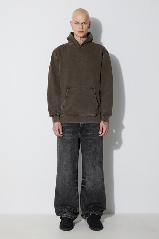 Taikan hanorac de bumbac Custom Hoodie TH0001.BRNA verde AW23