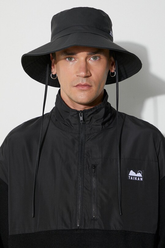 Taikan bluza bawełniana Polar Fleece Half TK0013.BLK czarny