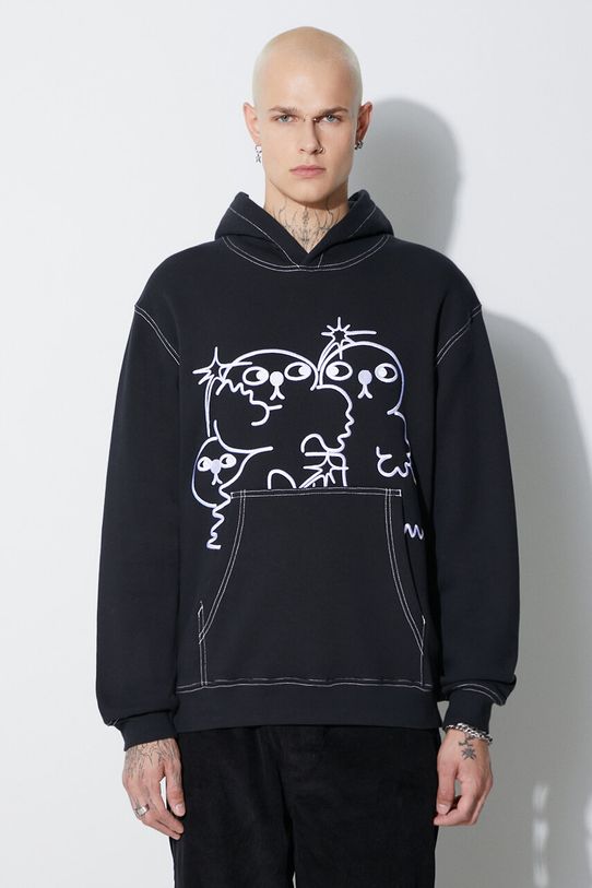 Taikan felpa in cotone Taikan By Joshua "Running" Hoodie applique nero TH0006.BLKCST