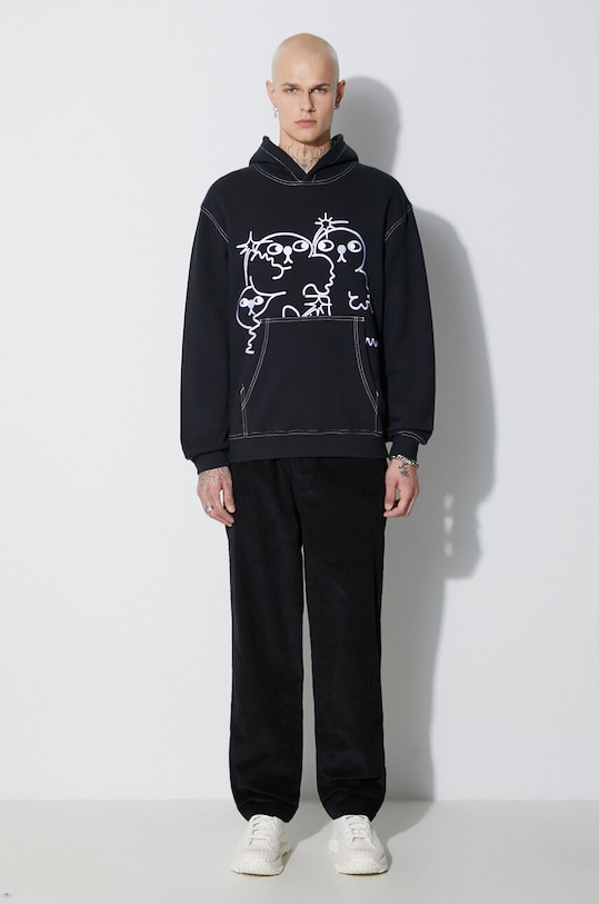 Taikan felpa in cotone Taikan By Joshua "Running" Hoodie TH0006.BLKCST nero AW23
