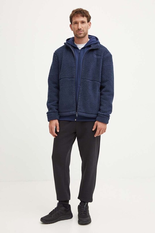 Fleecová mikina Jack Wolfskin Felslicht 1711151 tmavomodrá AW24