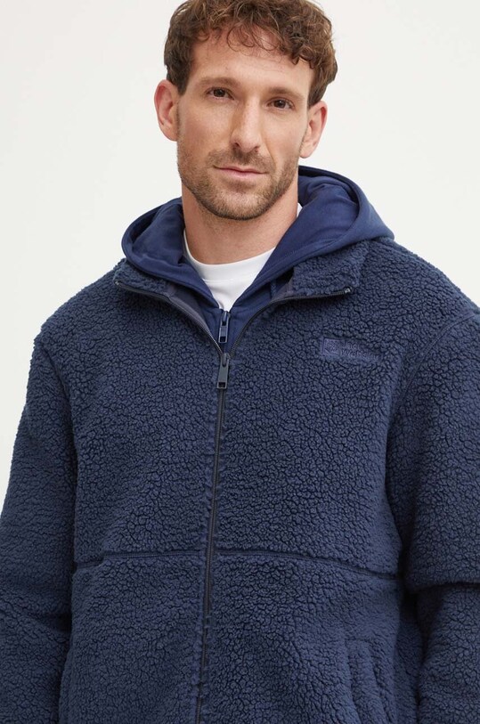 Fleecová mikina Jack Wolfskin Felslicht tmavomodrá 1711151