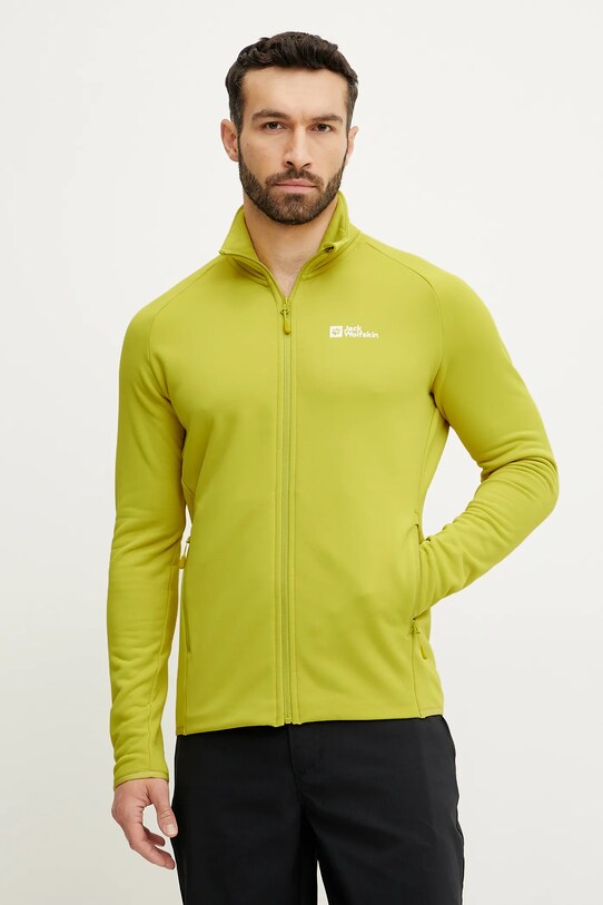 Спортивная кофта Jack Wolfskin Baiselberg с эластаном зелёный 1711381