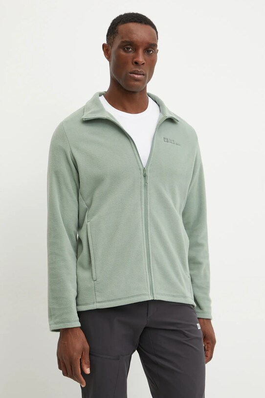 Jack Wolfskin sportos pulóver Taunus zöld 1711451
