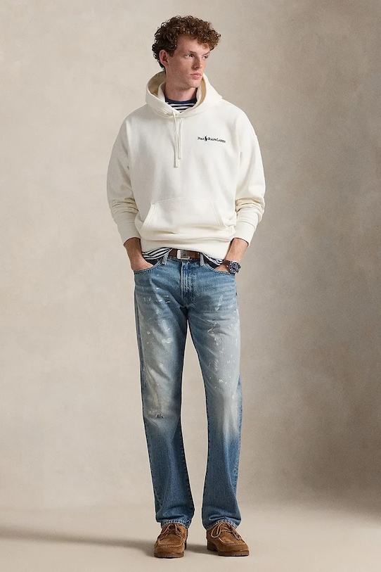 Odzież Polo Ralph Lauren bluza 710917904 beżowy