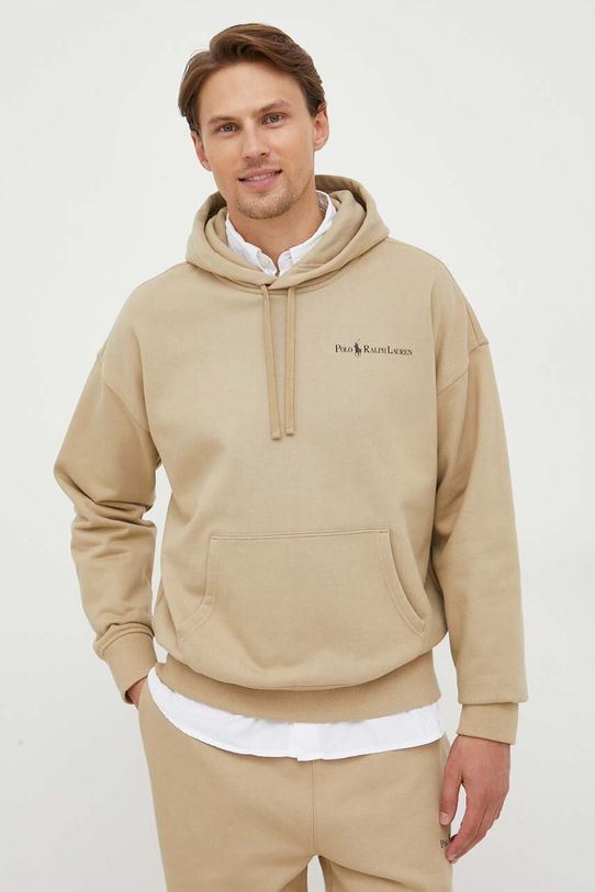 Mikina Polo Ralph Lauren s kapucí béžová 710917904