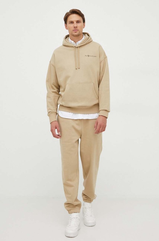 Mikina Polo Ralph Lauren 710917904 béžová AW24