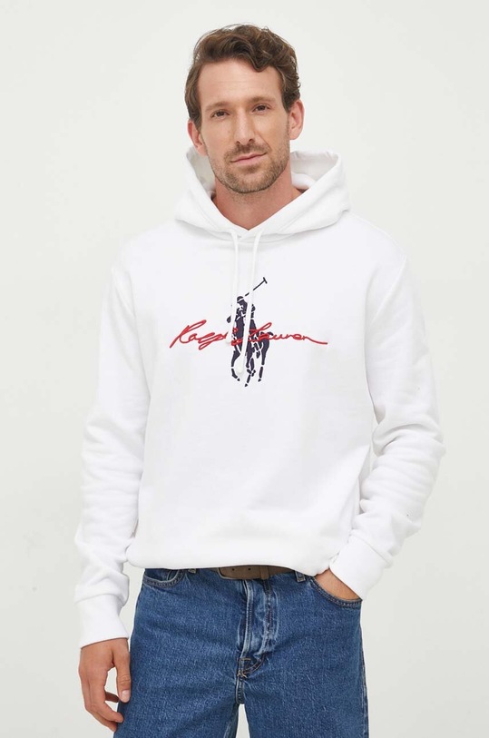 Суичър Polo Ralph Lauren с качулка бял 710918000
