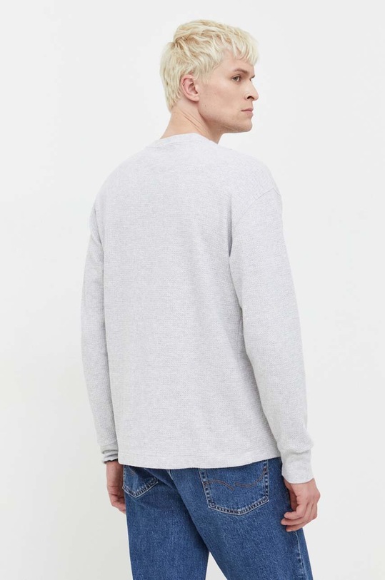Oblečení Bavlněné tričko s dlouhým rukávem Abercrombie & Fitch KI124.3822.108 šedá