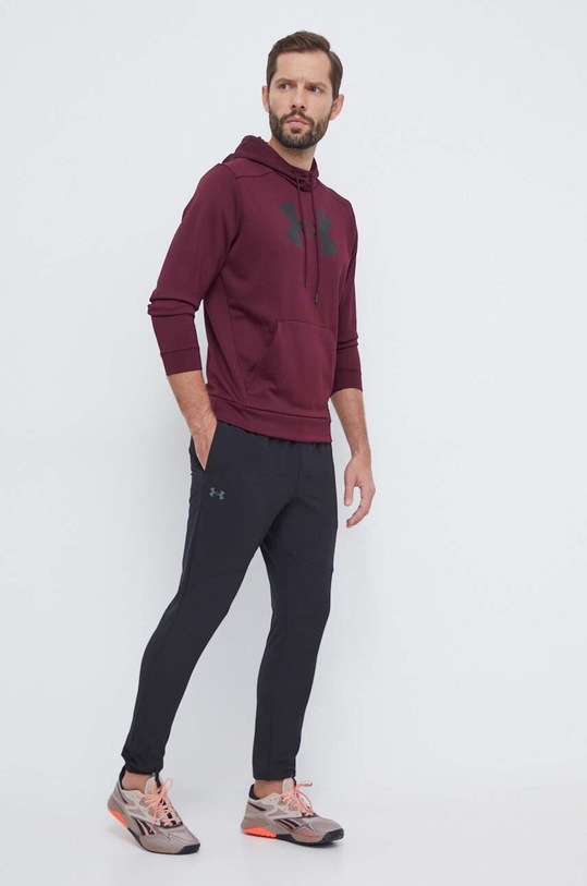 Under Armour hanorac de antrenament 1379743 burgundia AW24