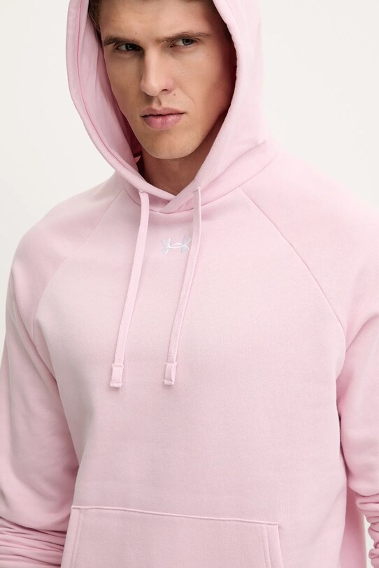 Under Armour bluză Rival Fleece roz 1379757