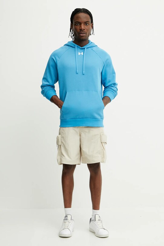 Mikina Under Armour Rival Fleece 1379757 modrá SS25