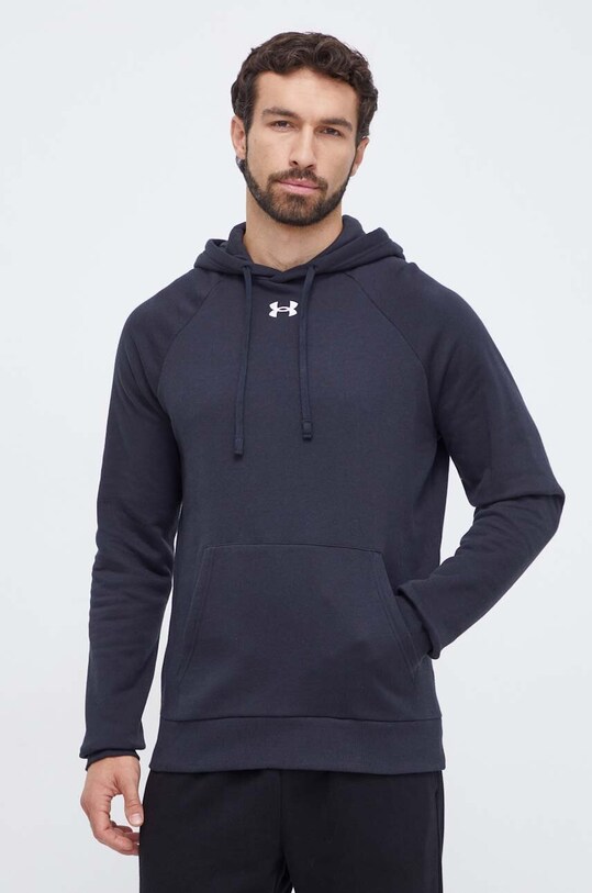 Under Armour felső Rival Fleece sima fekete 1379757