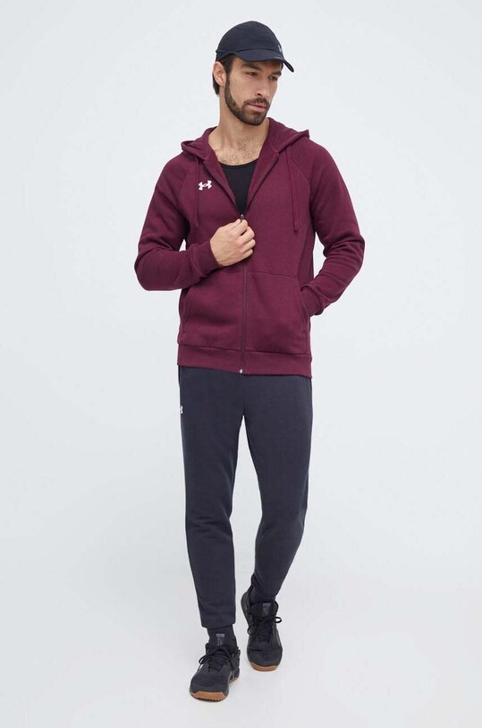 Under Armour bluza 1379767 burgundia AW25