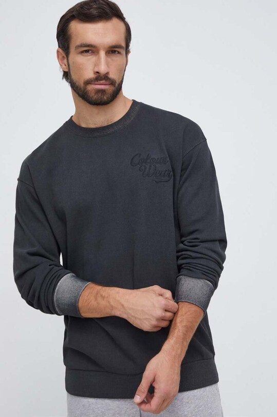 Хлопковая кофта Colourwear без капюшона серый 7010369