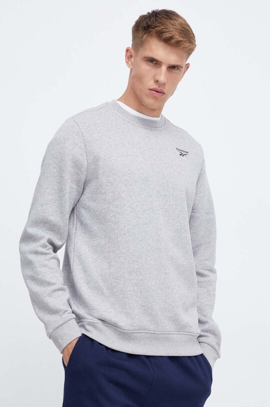 Reebok bluza bez kaptura szary 100051165