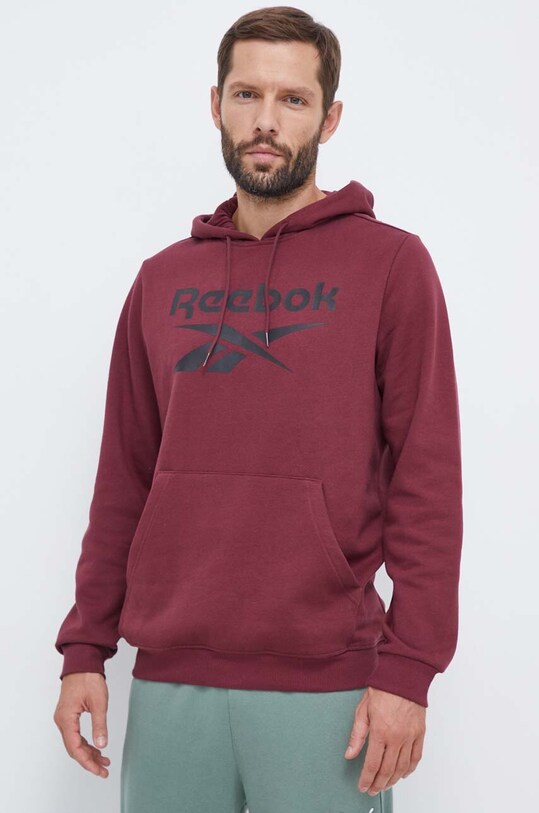 Кофта Reebok с капюшоном бордо 100071039