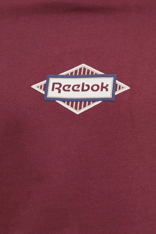 Bavlnená mikina Reebok Classic 100034557 burgundské