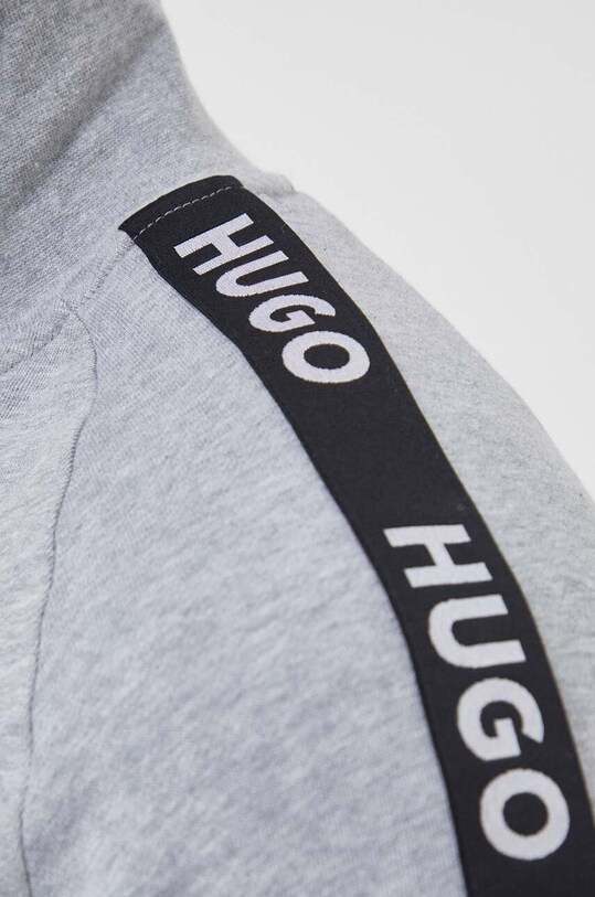 Bavlněná mikina HUGO 50496985 šedá
