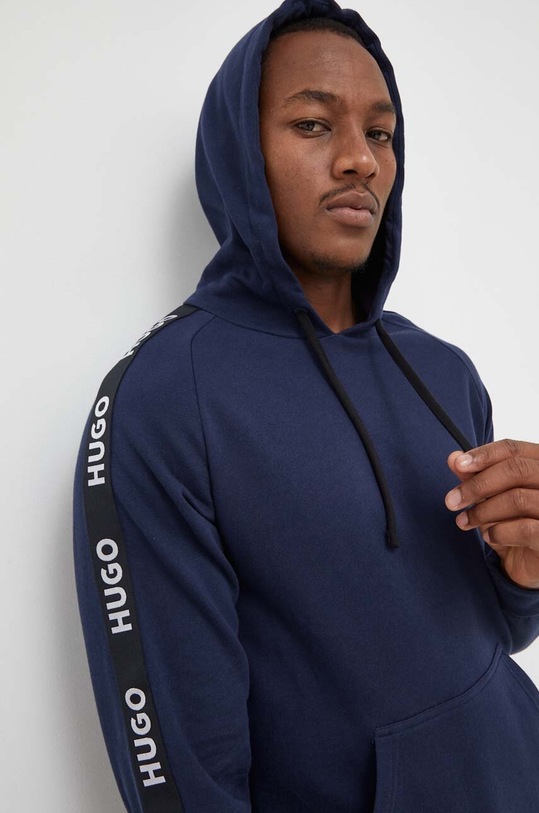 Bavlněná mikina HUGO modrá 50497003
