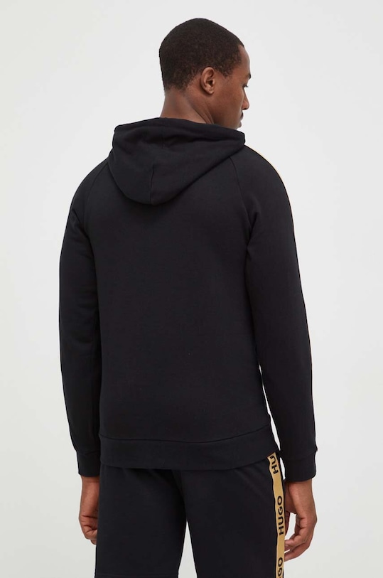 Ρούχα Βαμβακερό φούτερ HUGO 50497003 μαύρο