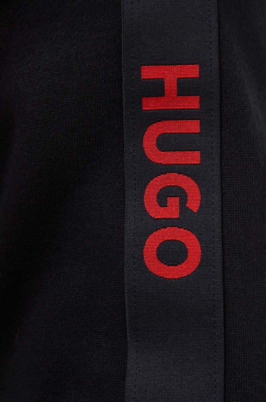 Βαμβακερό φούτερ HUGO μαύρο 50497003