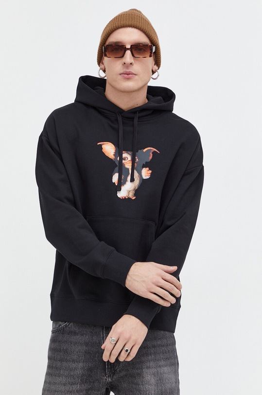 HUGO bluza bawełniana x Gremlins nadruk czarny 50502875