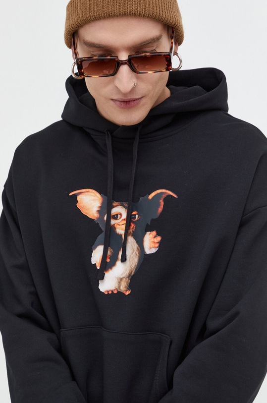 HUGO bluza bawełniana x Gremlins czarny 50502875