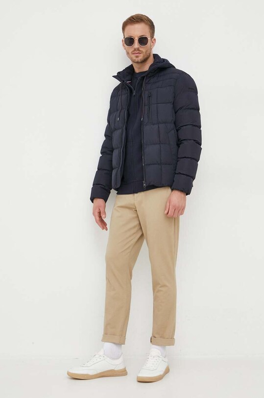 Homewear pamučna dukserica Tommy Hilfiger UM0UM03011 mornarsko plava AA00