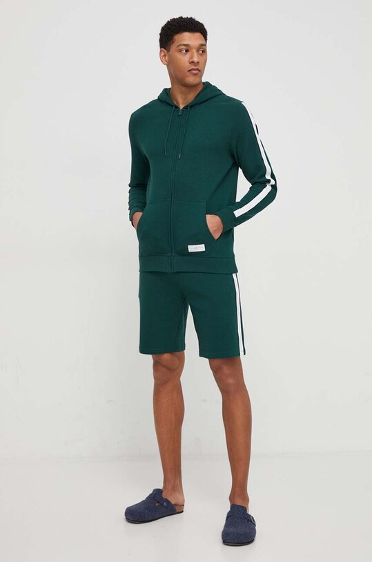 Tommy Hilfiger hanorac lounge din bumbac UM0UM03011 verde AA00