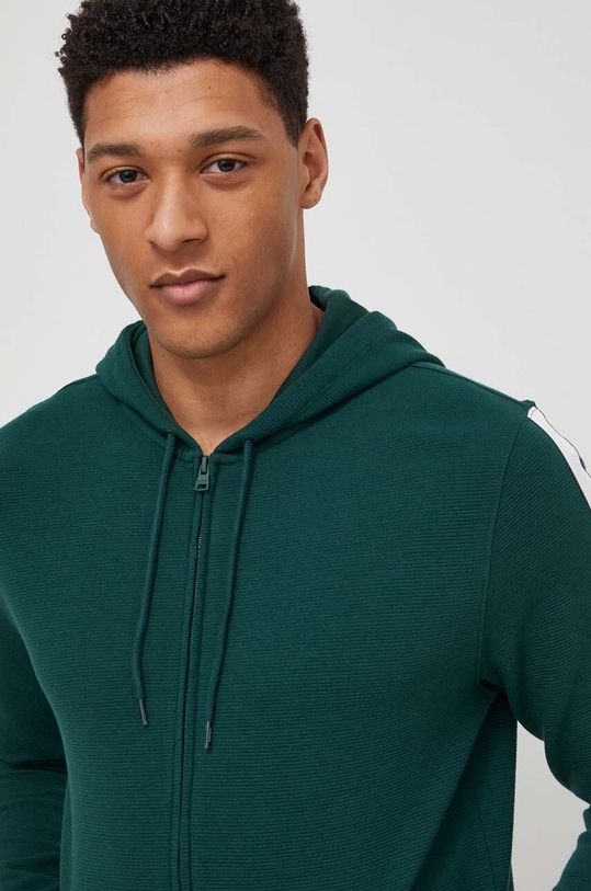 Tommy Hilfiger bluza bawełniana lounge zielony UM0UM03011