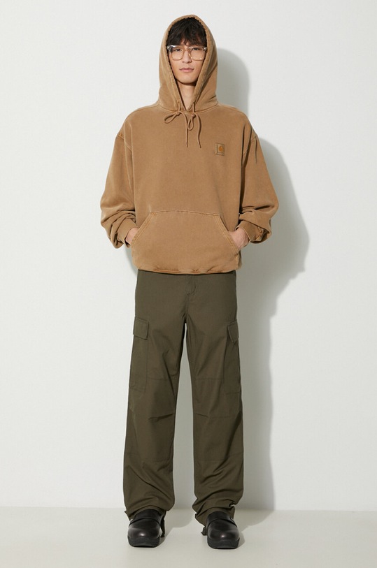 Carhartt WIP cotton sweatshirt I029523.1CMGD brown AW23