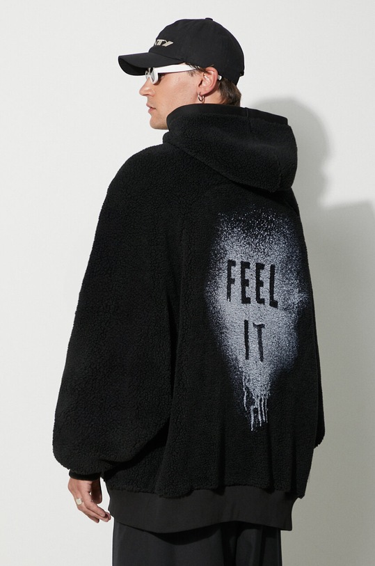 Obojstranná mikina 1017 ALYX 9SM jednofarebný čierna AAMOU0428FA01