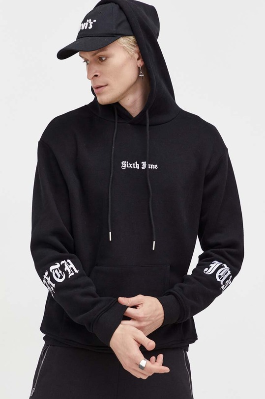 Суичър Sixth June с качулка черен 23300.
