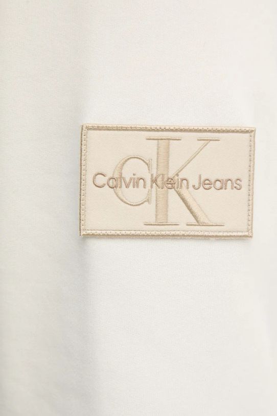 Хлопковая кофта Calvin Klein Jeans J30J323426 бежевый