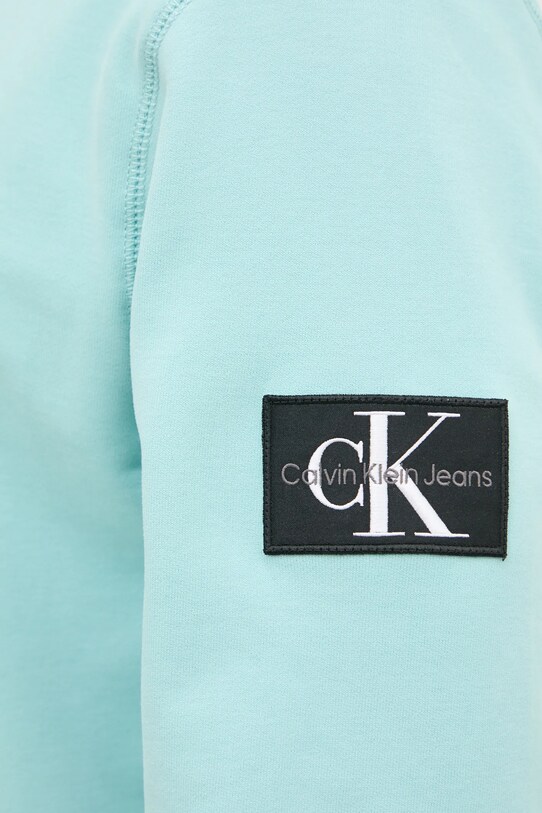 Calvin Klein Jeans bluza bawełniana J30J323426 turkusowy