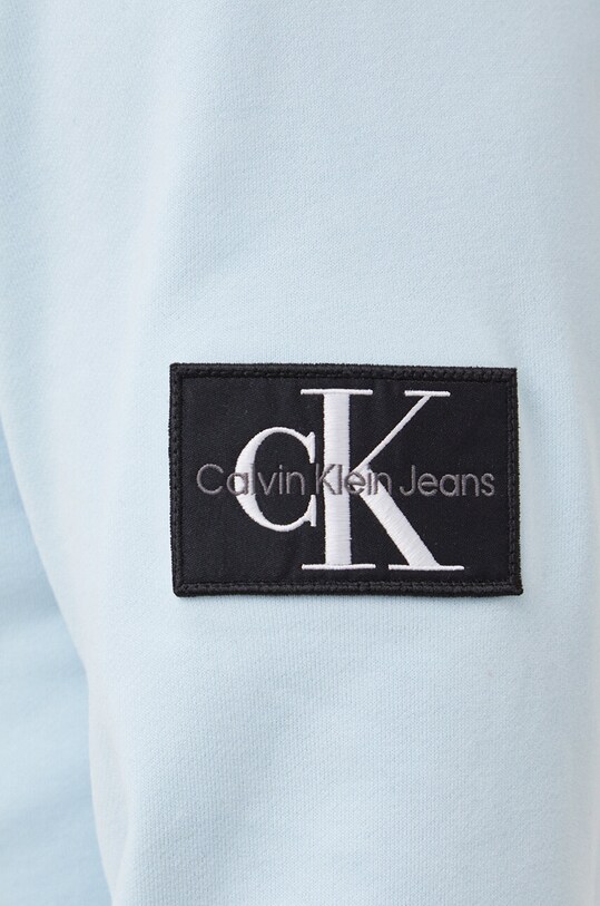 Bavlnená mikina Calvin Klein Jeans modrá J30J323426