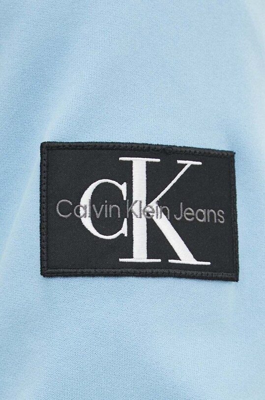 Calvin Klein Jeans pamut melegítőfelső J30J323426 kék