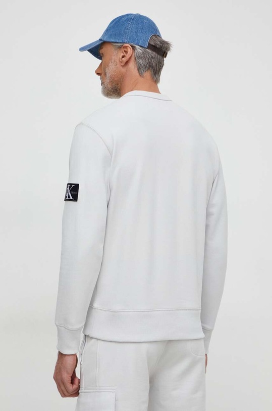Îmbrăcăminte Calvin Klein Jeans hanorac de bumbac J30J323426 gri