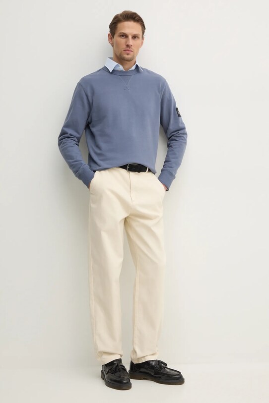 Хлопковая кофта Calvin Klein Jeans J30J323426 голубой AA00