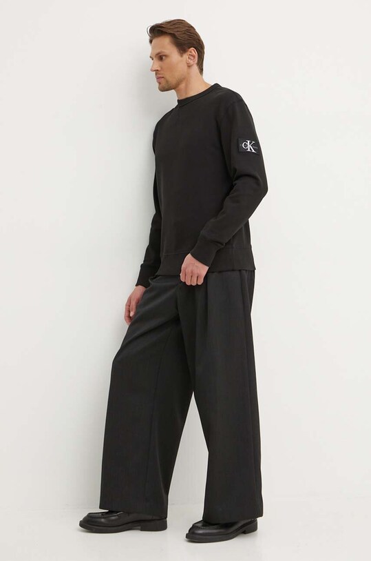 Бавовняна кофта Calvin Klein Jeans J30J323426 чорний AA00